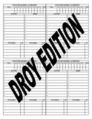 Statis Pro Baseball Charts, Rules and Scoresheets – Printed on Cardstock
