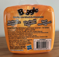 NIB BOGGLE WORD GAME HASBRO GAMING 2016