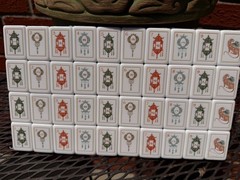 Lotus mahjong tiles