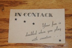 1939 Vintage Antique Parker Brothers Contack Game Exiting Fun Traditional Game*