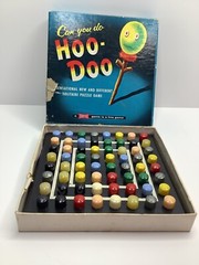 Hoodoo 1950s Vintage Game Voodoo Peg Puzzle Solitaire Tryne Games Hoo-Doo *READ*