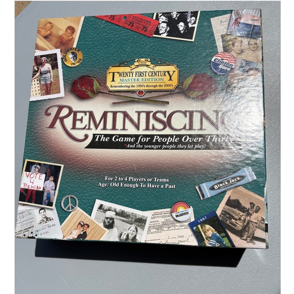 Reminiscing The Twenty First Century Master Edition Board Game 1950-2000 Trivia