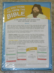So You Think You Know The Bible Fun Trivia Game Vacation School Summer Camp NEW