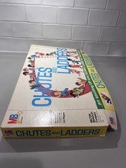 Milton Bradley Chutes and Ladders Board Game 1970 2+ Players Ages 4-10 4555