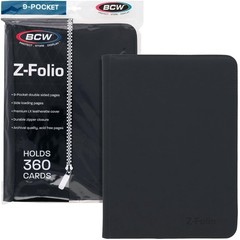 BCW Top Loader Binder | 9-Pocket LX Album | Black 3×4 inches,
