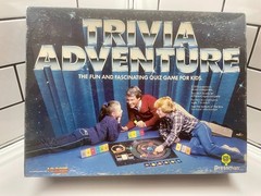 Pressman Vintage 1983 Retro Trivia Adventure Board Game-Full Complete 1983