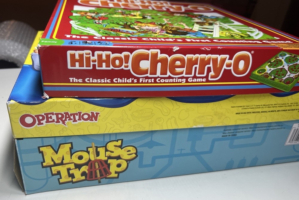 Bundle Lot Of 3 Board Games Classics & Vintage Ages 3+ See Description