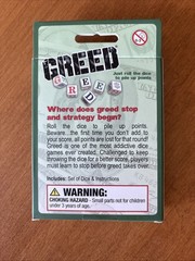 TDC Games Greed Dice Game Complete Unused