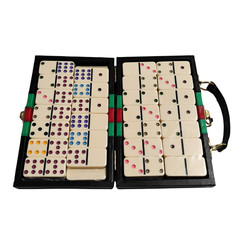 Dominoes Set with Case | 55 Sealed Dominoes | Pre-Owned Case