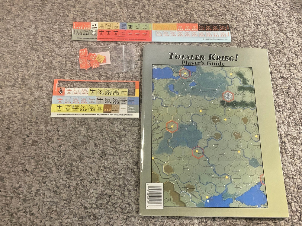 Totaler Krieg! Player’s Guide – Decision Games 2000 – Complete w/ Counters