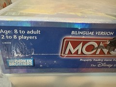 Monopoly Disney Edition Board Game Hasbro Parker Brothers 2001 Sealed Bilingual