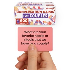 Prompta 600 Conversation Cards for Couples – Light, Medium, and Deep GettoKno…