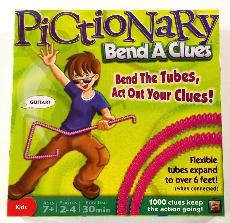 PICTONARY “Bend A Clues” Game – 2010 Mattel T8184 **NEW Sealed Packaging**