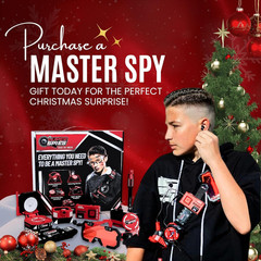 Superspies Secret Agent Spymaster Kit – Spy Gear Ninja Toys and Gadgets for Kids