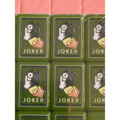 Modern Three Layer Mahjong Tile Set Green Pink White Floral American Mahjong