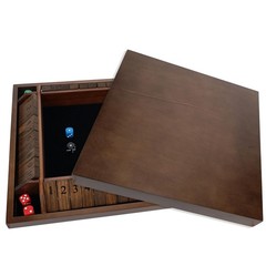 WE Games 4 Player Shut The Box(TM) Dice Game with Lid, Natural Wood, Large