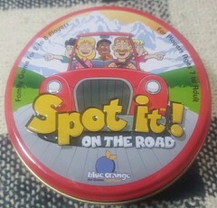 Spot It! On the Road Game Travel Kids Family Game Blue Orange Games Complete EUC