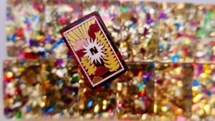 Premium American Mahjong Set 160pcs – Red Confetti – Made to Order