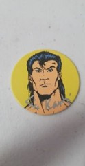 Lot of 6 Mortal Kombat Pogs 1992 Raiden-Lin Kuei-Sonya Blade-Scorpion-Johnny Cag
