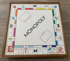 MONOPOLY and Clue Deluxe Vintage 2 in 1 Wood Game Collection Set – see descrip.