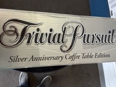 BRAND NEW! Vintage 2005 silver anniversary edition tabletop Trivial Pursuit game