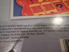 Guess Who Disney Edition Board Game 2005 Complete Except for Counters