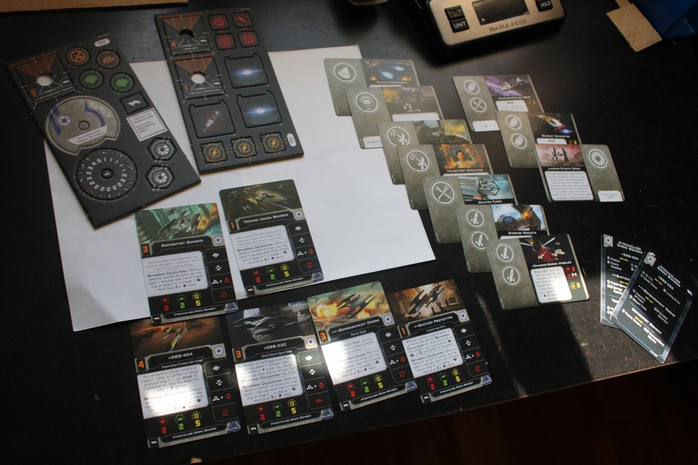 CARDS &TOKENS ONLY – Star Wars X-Wing Hyena-Class Droid Bomber Expansion Pack