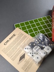 Cube Route Dice Game Vantage Point 1975 Felt Board Jumbo Dice Vintage