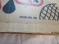 Vintage 1970 Carrom Game Board Model No. 108 Original Box Incomplete AS IS