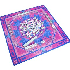 Printed Learning Mahjong Mat (33”x33”) with Black Carrying Bag, Anti-Slip, No…