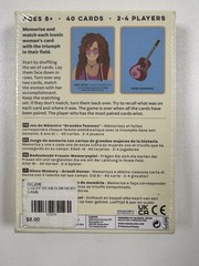 New Kikkerland “Great Women” Memory Game 40 Cards 2-4 Players Ages 8+ Sealed
