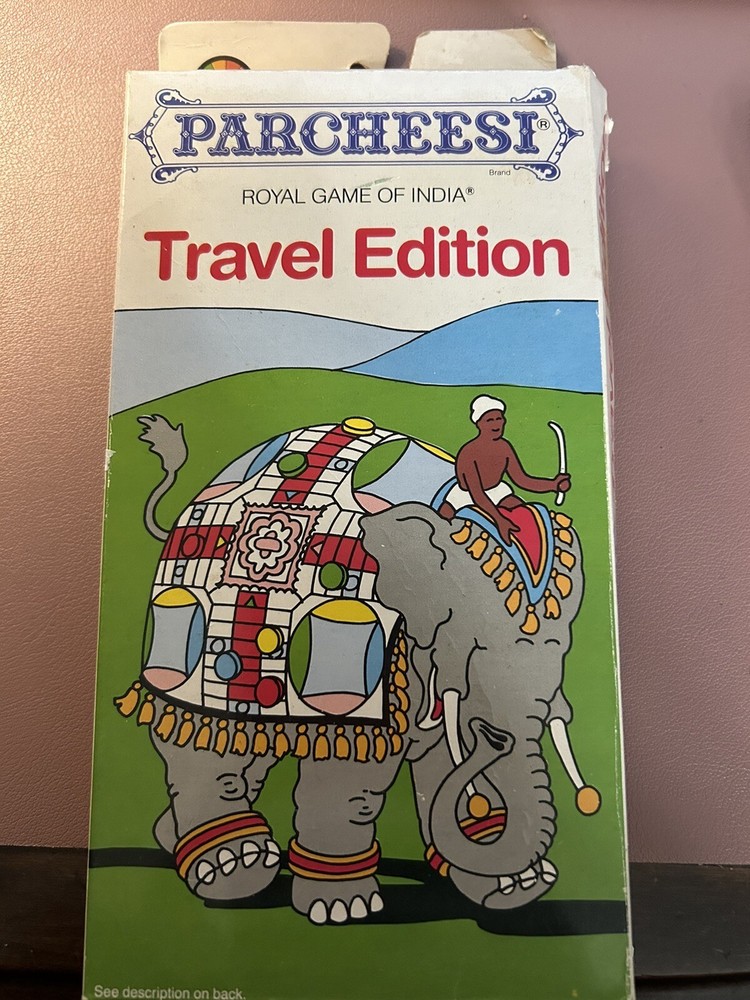 Vintage Parcheesi Travel Edition 1987 Coleco Games USED