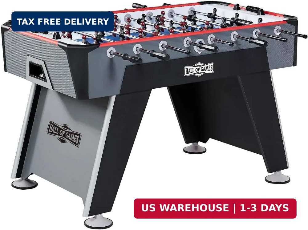Hall of Games Foosball Table Soccer Game Table for Family Game Room Multiple Sty