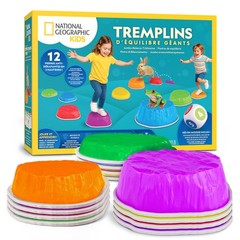 National Geographic Kids Jumbo Balance Stones – 12 Non-Slip Balancing Stones…