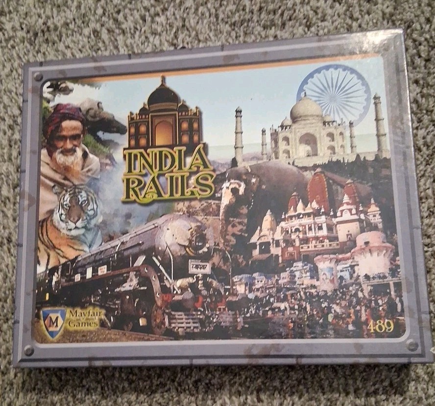 India Rails Board Game Mayfair Games #489 2nd Edition Complete