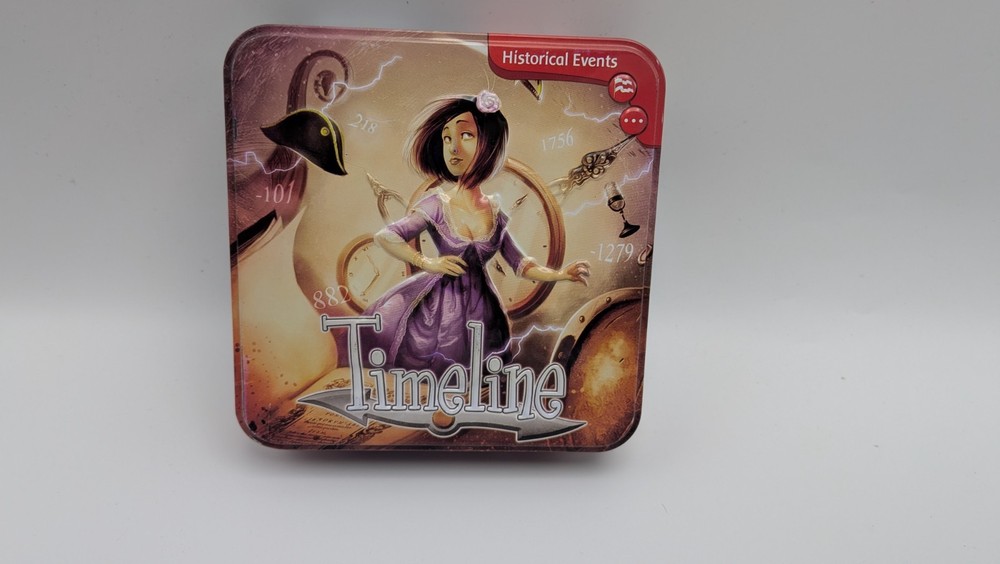 Timeline Historical Events Card Game in Tin – 2013 Complete 110 Cards Asmodee