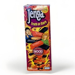 Parker Brothers Jenga Truth or Dare Precision Wood Block Party Game Complete