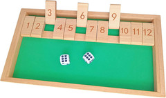 Wooden Cognitive Games for Seniors – 12 Number Shut the Box Kit for Alzheimer’s