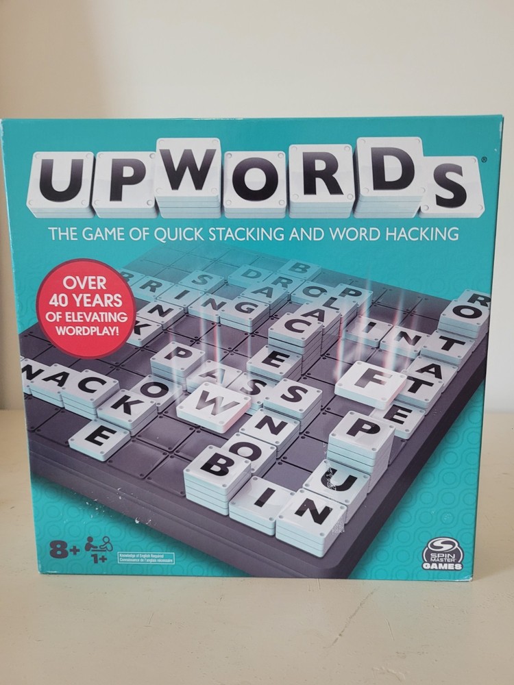 Upwords Game 2022 Version Strategic Word Building Board Game for All Ages