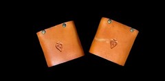 Vintage Backgammon Game Hand Tooled Leather Wood Wooden Brass Piece Hand Made