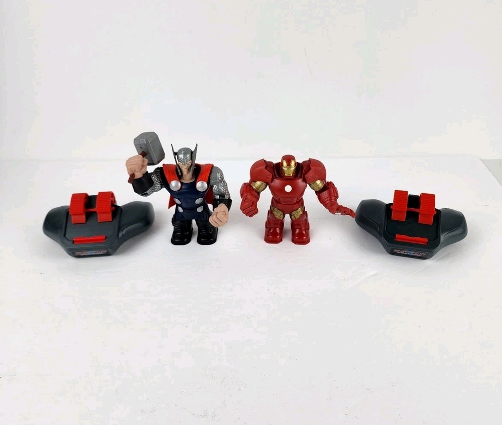 Marvel Battle Masters Thor & Iron Man Hasbro 2013 Handheld Fun 5″ Rock Sock Em