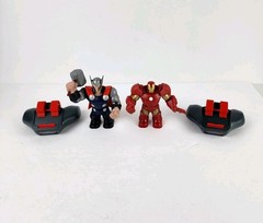 Marvel Battle Masters Thor & Iron Man Hasbro 2013 Handheld Fun 5″ Rock Sock Em