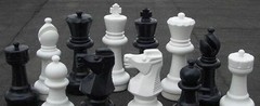 Giant Plastic Chess Set with a 12″ King – Outdoor Chess Set
