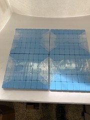 mahjong tiles vibrant layered American style 4 Layered 160 tiles Baby Blue New