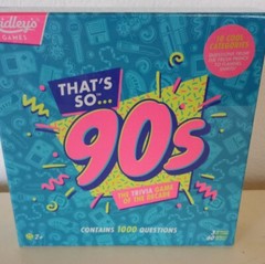 Ridley’s Brand That’s So 90s Trivia Board Game 1000 Questions Party NEW SEALED