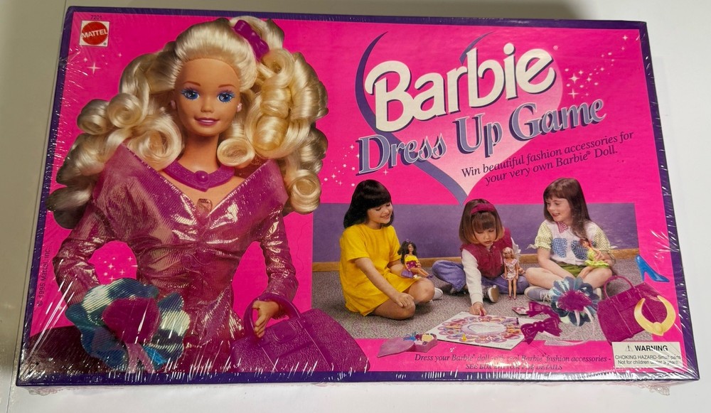 Barbie Dress Up Game 1995 Mattel Vintage Sealed New In Box 7201