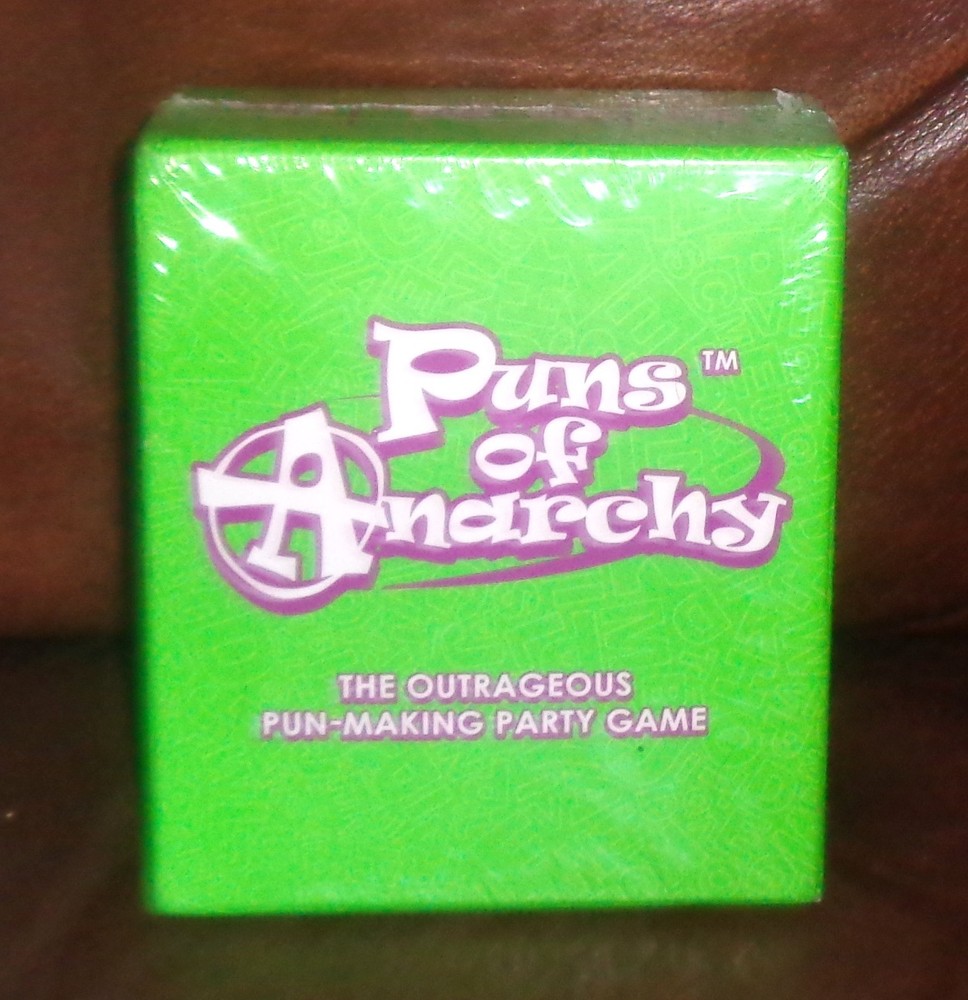 Puns of Anarchy Board Game – Adult Pun Making Party Game – Sealed