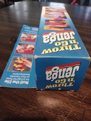 Vintage 1995 Throw ‘N Go Jenga 1986 Colorful Wood Tower Building Game + Manual