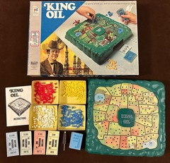 King Oil Board Game Milton Bradley 1974 Complete Vintage