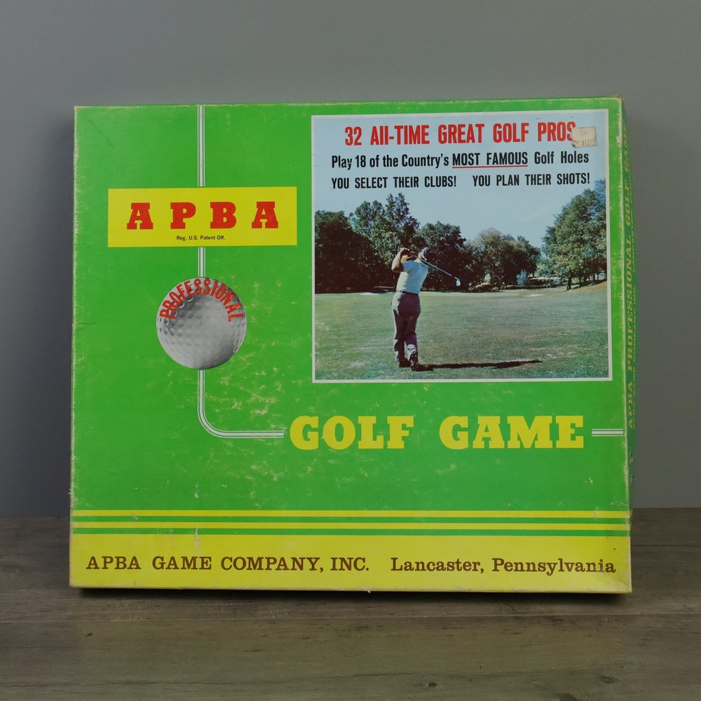 VTG APBA Pro Golf Board Game w/ 18 Hole Course & Player Cards +2022 Master Set